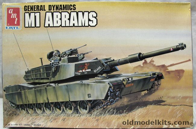 AMT 1/35 General Dynamics M1-A1 (M-1) Abrams Main Battle Tank, 8670 plastic model kit
